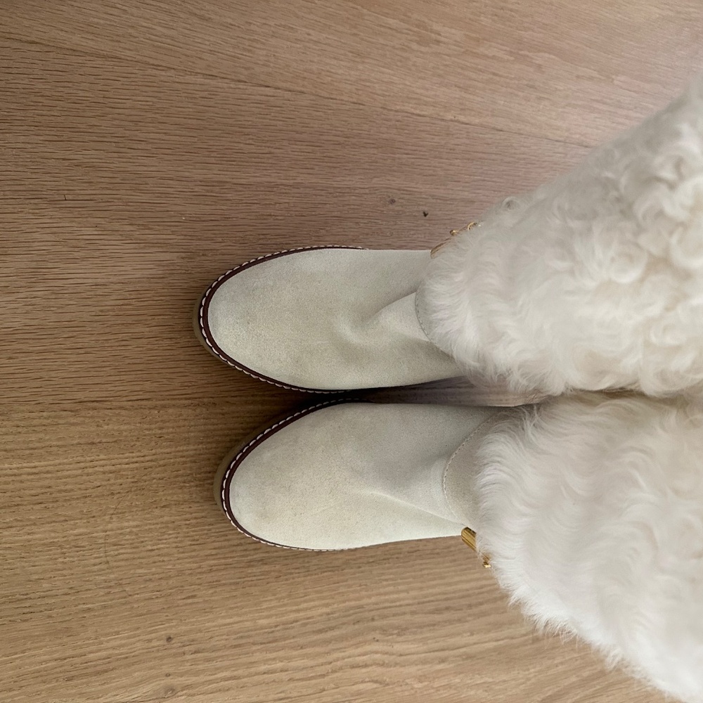 MONCLER REGINE EU 37  Shearling & Suede boots - Picture 3 of 7